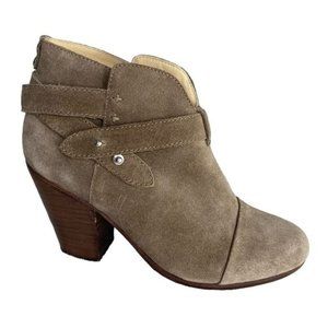 rag & bone Women's Harrow Boots Taupe Suede Size US 8.5 - EUR 38.5